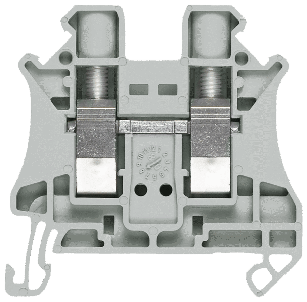 Conector Passagem Parafuso Plas Cinza 1000V 24A 2,5Mm2
